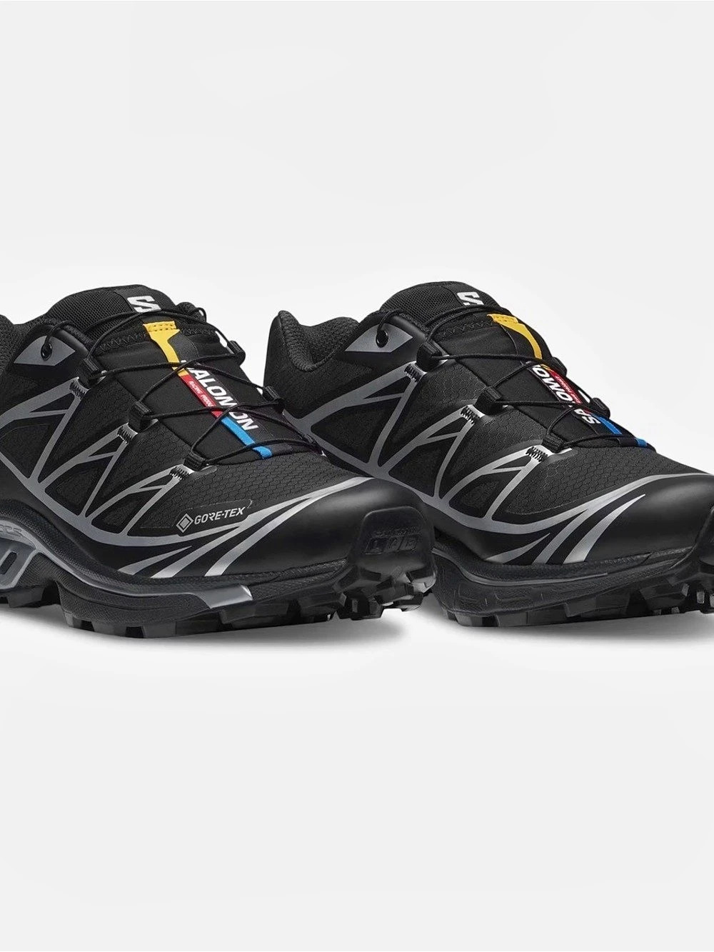 Salomon XT-6 GTX Trail Shoes Black & Silver US 8 W or 7 M